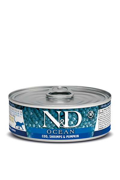Farmina - N&D Ocean - Cod, Shrimp and Pumpkin Recipe (Wet Cat Food)